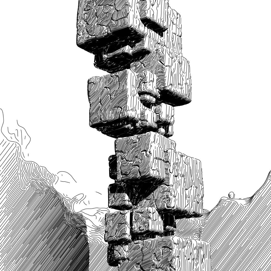 B/W Rayhatching Technique by Piter Pasma